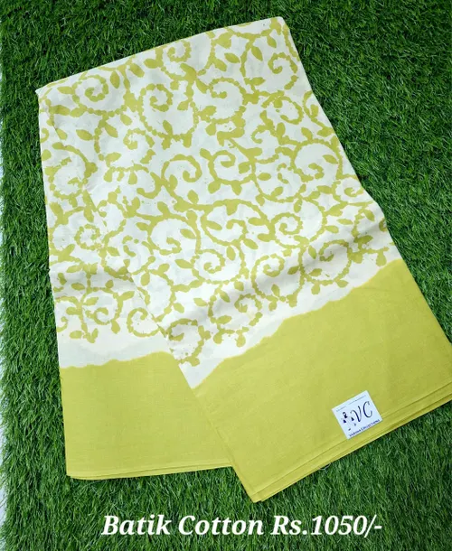 Batik Printed Handloom Saree
